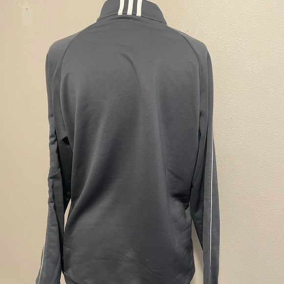 Men’s Adidas Climalite Zip Sweater Grey Sz M - Picture 4 of 6